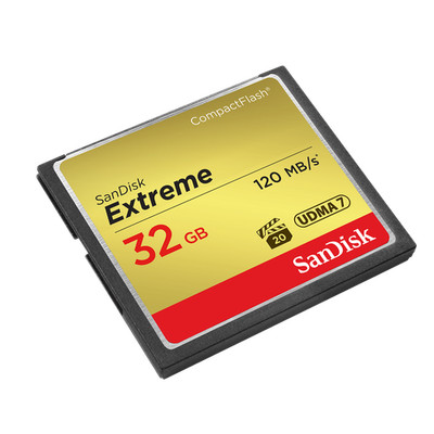 SanDisk 32GB Extreme CompactFlash CF Memory Card 120MB/s for Sony, Canon & Nikon