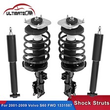 Set 4 Complete Front & Rear Shocks Struts w/ Springs For 2001-2009 Volvo S60