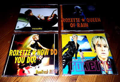 Roxette 4 Maxi CDs EPs SPENDING MY TIME - QUEEN OF RAIN + HOW DO YOU DO! +WISH I