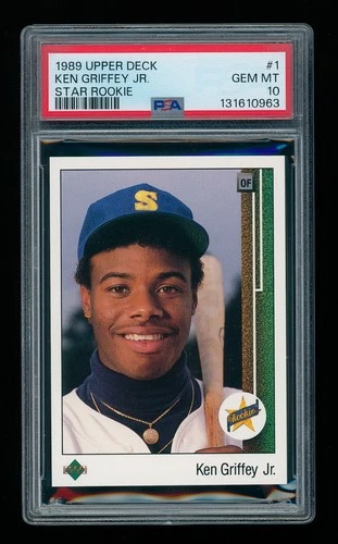 1989 Upper Deck KEN GRIFFEY JR. #1 Star Rookie RC PSA 10 GEM MINT Iconic Card