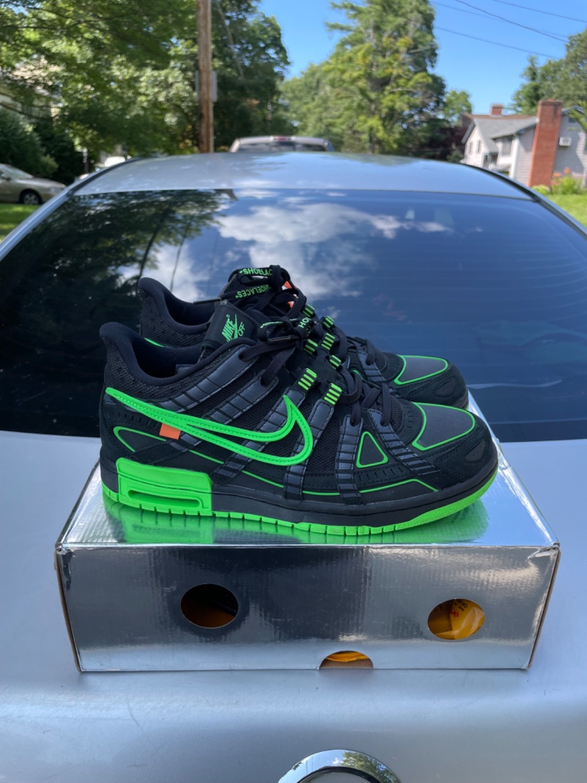 OFF WHITE X NIKE Taglia 10 Nike Air Rubber Dunk x Off White Low Green Strike
