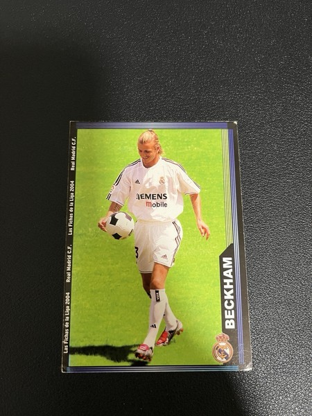 CARD REAL MADRID   DE MUNDICROMO  2004 Nº 19 DAVID BECKHAM
