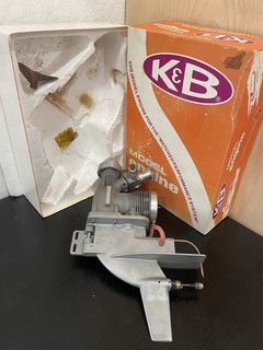K&B 11cc Nitro RC Outboard Boat Engine With Original Box Rare