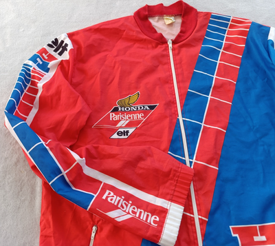 Honda Parisienne Elf Racing Motorsport RARE vintage 80s Red Blue