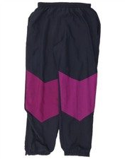 THINK PINK Pantalone tuta uomo joggers grande blu navy colorblock NG13