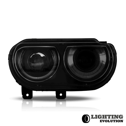 Headlights For 2008-2014 Dodge Challenger LED Projector DRL Sequential Blinker - Picture 2 of 19