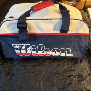 NEW USA Wilson Small Duffle RWB RED, WHITE & BLUE 20” Long 10” Wide And Tall NWT