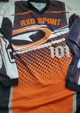 Vintage AXO Sport Motocross Jersey XL  70s 80s Vintage Racing MX Long Sleeve