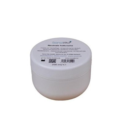 SANA VITA neutrale Fettcreme 200ml PZN 1638532