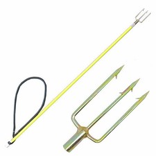 Spearfishing 3.5ft Fiber Glass Pole Spear Hawaiian Sling w/ 3 Prong Harpoon Tip