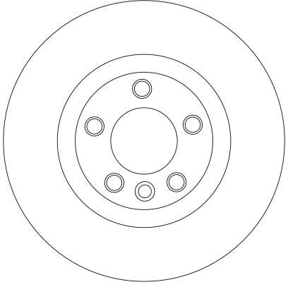 Disque de frein TRW DF4360 arrière ventilé - 320x20mm