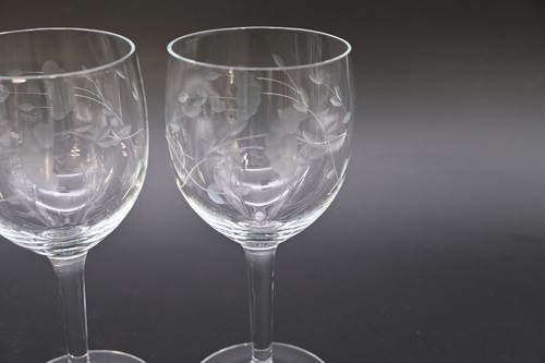 Vintage Set of Set Of 7 PRINCESS HOUSE HERITAGE 6"H Stemmed Crystal Wine Glasses - Picture 8 of 10