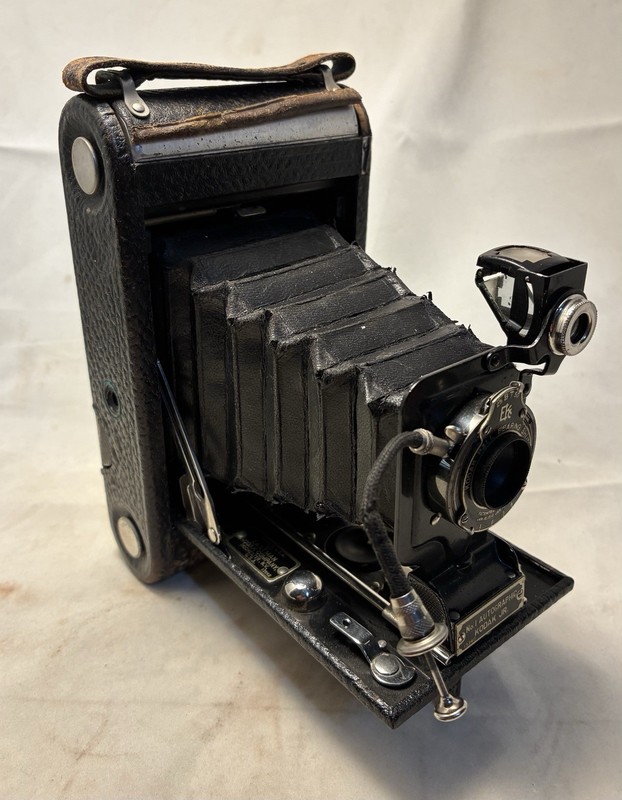 Vtg Kodak No. 1A Autographic Jr. Folding Camera, 1910’s-20’s, 120 Film w/ Case