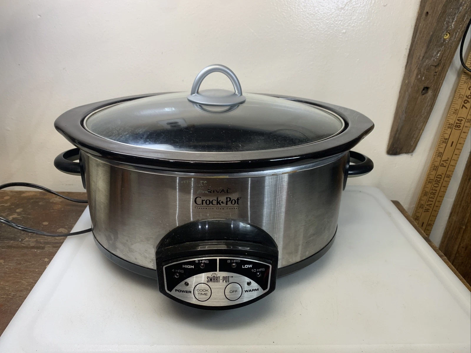 Rival 38601 6Qt Oval Crock Pot Slow Cooker Smart Pot Silver
Opens in a new window or tab