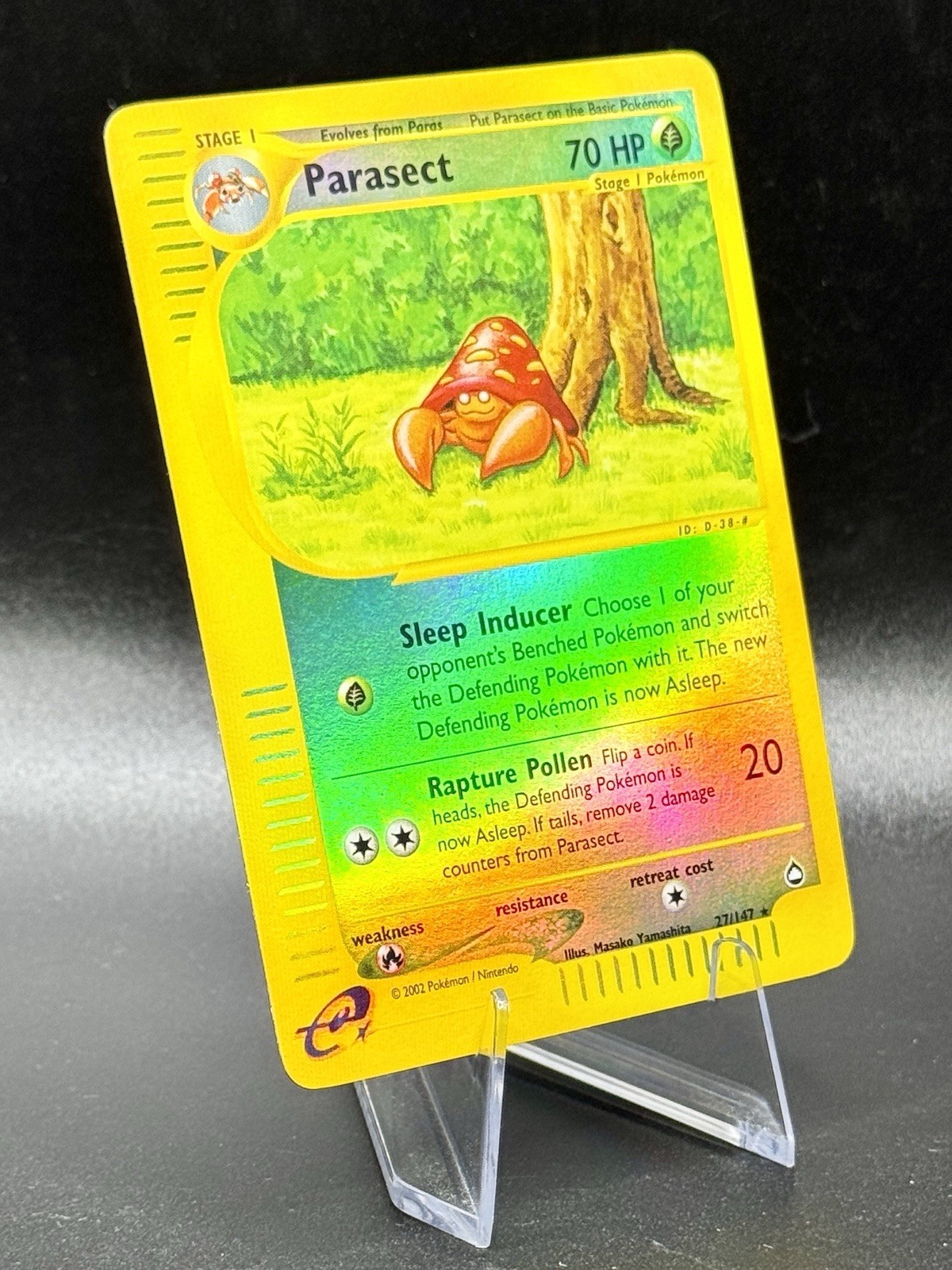 Parasect 27/147 Reverse Holo Pokemon Aquapolis 2002 Wotc Vintage NM