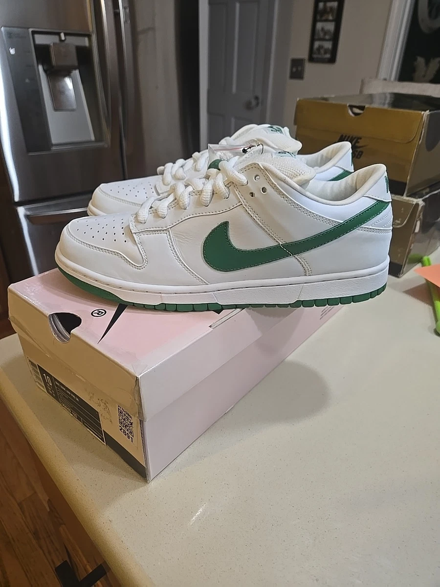Preços baixos em Nike Dunk Pro SB Low White Classic Green | eBay