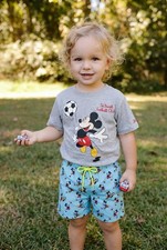 MC2 Saint Barth Kids Mickey Mouse T-Shirt & Swim Shorts Set Size 8Y