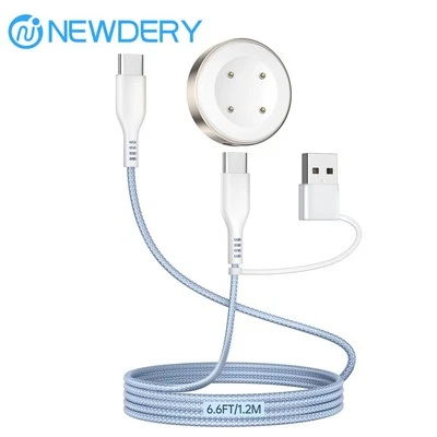 NEWDERY Type C Fast Charging Cable for Google Pixel Watch 2/3& Fitbit Sense/Versa 3/4