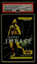 2021 Panini Prizm UFC PSA 10 Conor McGregor Gold/10 GEM MINT. 1 ST EDITION !!!!!