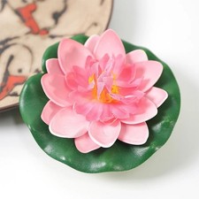 Artificial Floating Lotus Flower Lifelike Water Lily Decor