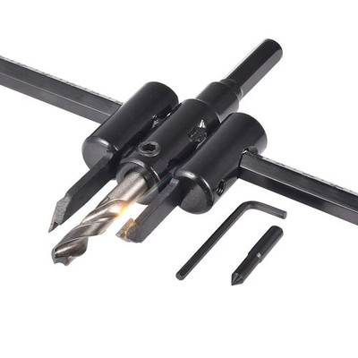 KATUR 30mm to 200mm Adjustable Circle Hole Cutter Saw Kit, Wood Drywall Drill...