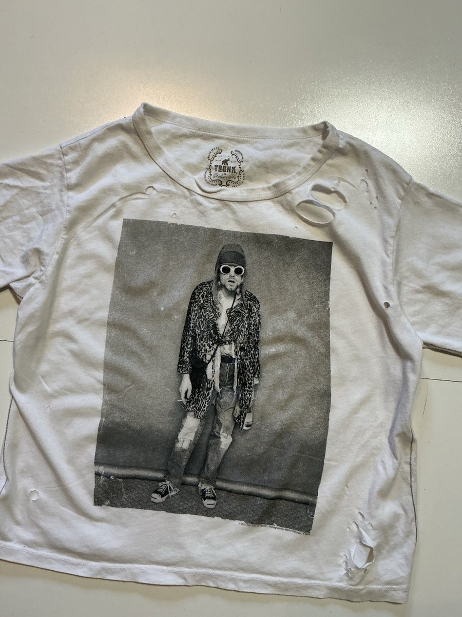 Trunk LTD Kurt Cobain Glasses Nirvana Band Grunge Distressed S/S T