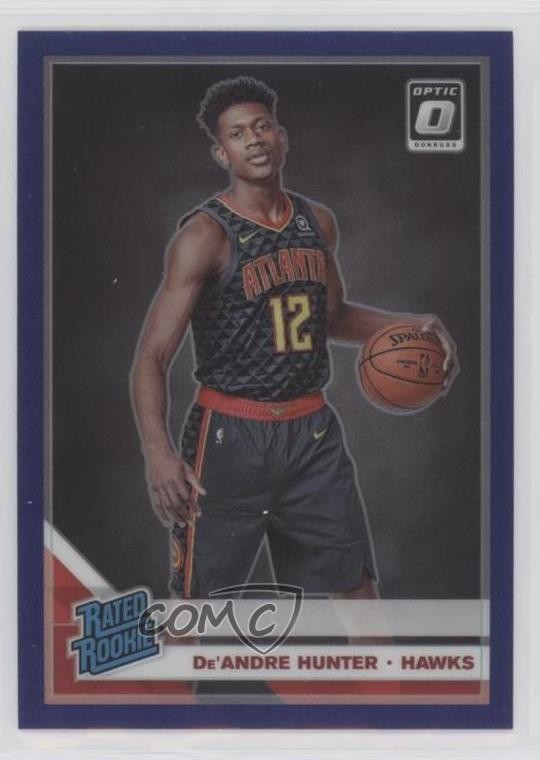 2019-20 Panini Donruss Optic Rated Rookie Purple Prizm De'Andre Hunter #198 fz0