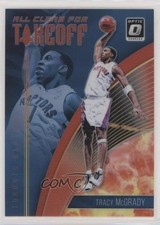 2018 Donruss Optic All Clear for Takeoff Red Prizm 14/99 Tracy McGrady HOF 1a2