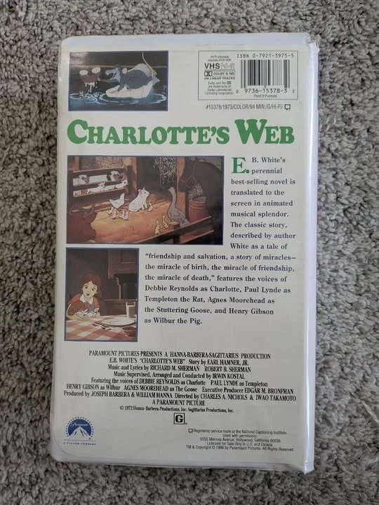 Lot Of 4 Classic kids VHS The Swan Princess The king & I Charlottes Web Babes In Foto 3 de 4