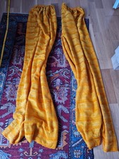 2x zasłona zasłona lata 70. retro pomarańczowa żółta vintage 164x104