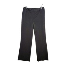 Anne Klein AK Casual Pants Women's Gray Wide Leg Stretch Size 10 32x32 New