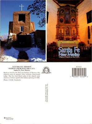 Continental San Miguel Mission Santa Fe New Mexico Postcard