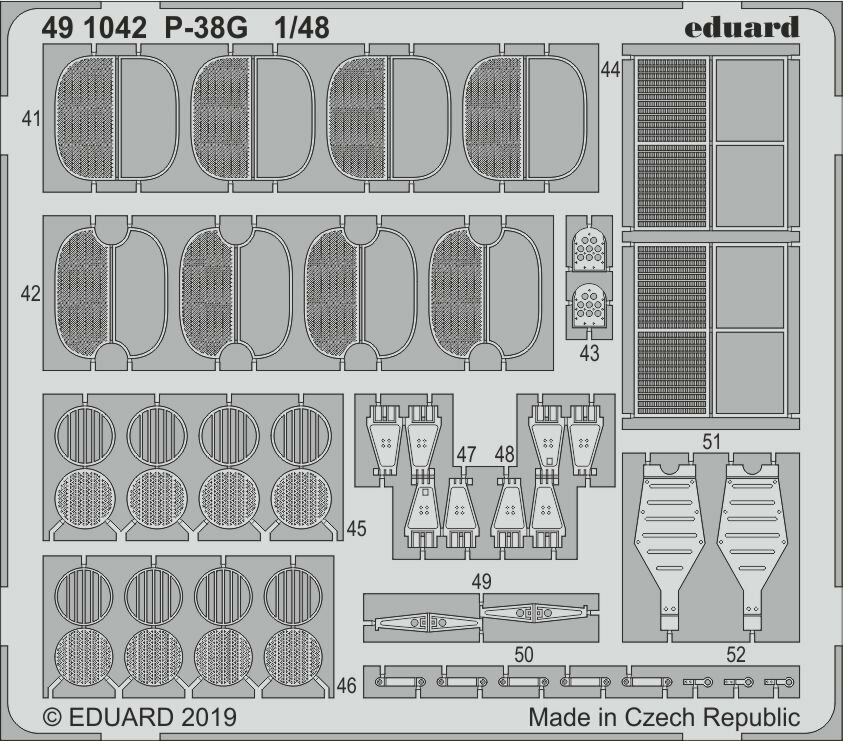 Eduard Accessories BIG49240 - 1:48 P-38G for Tamiya - , New