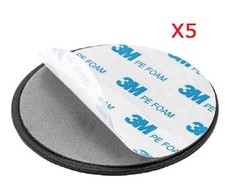 GA-013 x 5: 3M Adhesive Discs 5-pack for Garmin TomTom GPS suction cup Mount