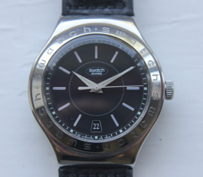 SWATCH IRONY AUTOMATIC YAS402 - NOIR DE NOIR / AG1998 * VINTAGE