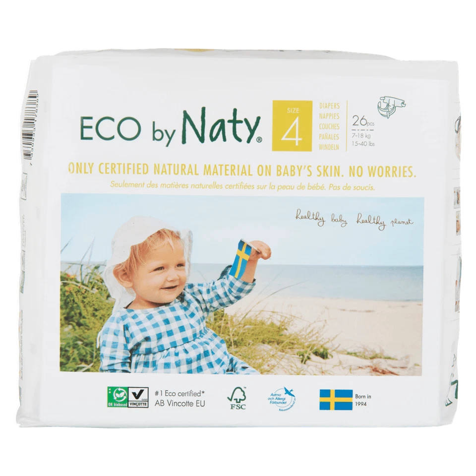 ECO by Naty Ökowindel (7-18 kg) Größe 4 (0,52 EUR/Stück) 26 Stück