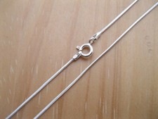 925 Sterling Silver - Snake Chains 1mm Diamond Cut Choose Length