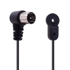 BLACK FM DAB Radio Signal FM Coaxial Antenna for Table Top Home Stereo Receiver 