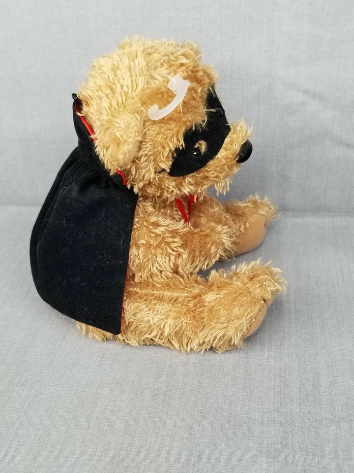 Batman Robin Hand Puppet Teddy Bear Plush Soft 6" Mask Cape Halloween Purim - Image 4 of 4