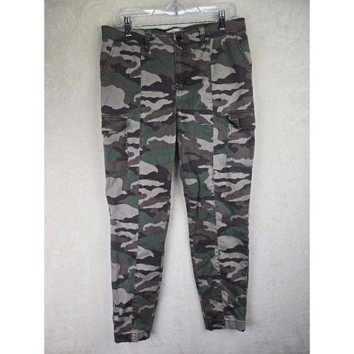 J Crew Womens Cargo Camo Pants Size 30 Grunge Military Army Streetwear 90s