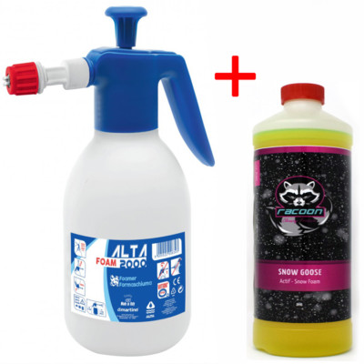 Dimartino ALTA FOAM 2000 Schaumsprüher 2 Liter + Racoon Snow Goose 1L