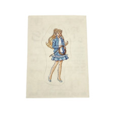 VINTAGE 1989 MATTEL FIGURINE PANINI BARBIE ALBUM STICKER NOS NEW OLD STOCK  V