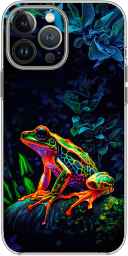 Frog Colours Cute Nature Animal Art Case Cover Silicone / Shockproof / MagSafe - Foto 1 di 11