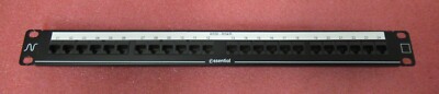 Essential 24 Port 1U 19'' Cat5e Unshielded Rear Punch Patch Panel