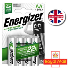 Energizer  AA 2000mAh Rechargeable Batteries (4 pack) NiMH - Power Plus 8.95 per battery