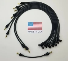 CHEVY 265 327 350 400 55-74 SMALL BLOCK BLACK Spark Plug Wires Over Valve Covers