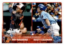 Rey Navarro/Dusty Coleman 2015 Topps Update Rookie Combos Card #US298