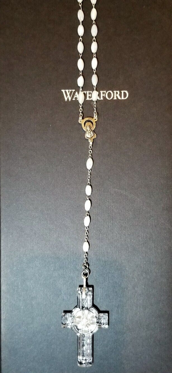 Waterford Giftology Rosary Beads Clear for sale online