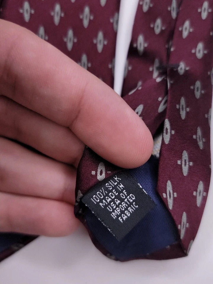 Corbata formal Alexander Julian Colores para hombre 57"Lx3,75"W púrpura/gris Foto 4 de 4