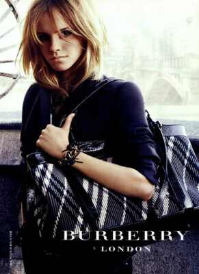 2009 Burberry London Emma Watson fashion 1-page MAGAZINE AD | eBay